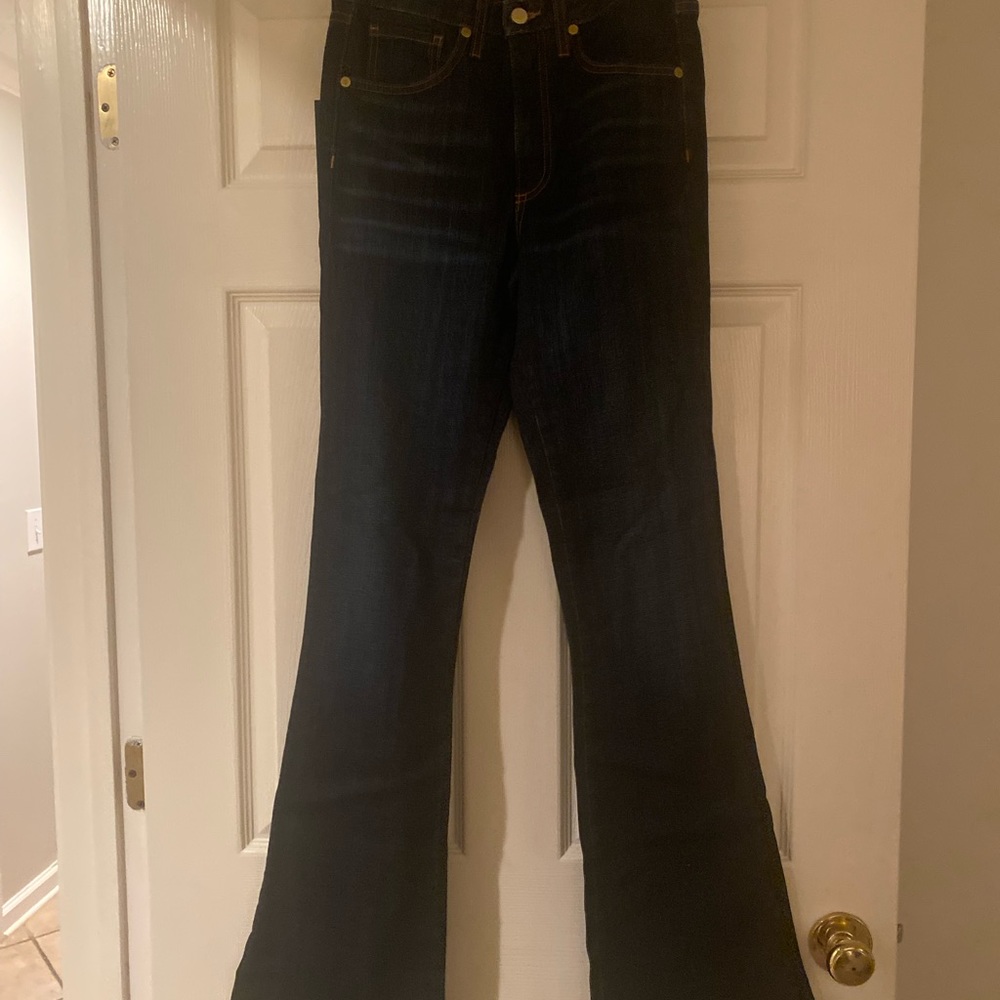 NWT Ramy Brook Amber Jeans. High rise, flare, Dark rinse